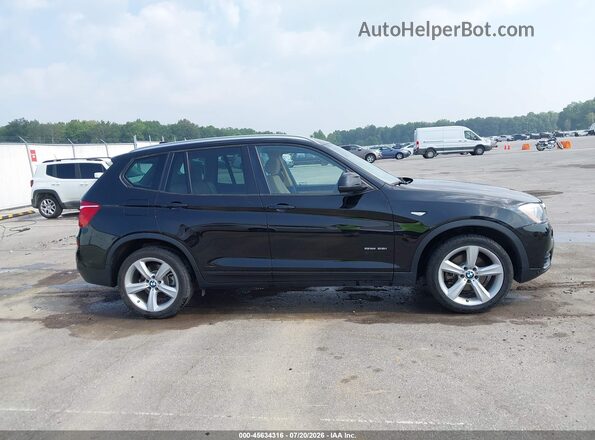 5UXWZ7C33H0X40344 2017 BMW X3 Black Вид задньої частини салону