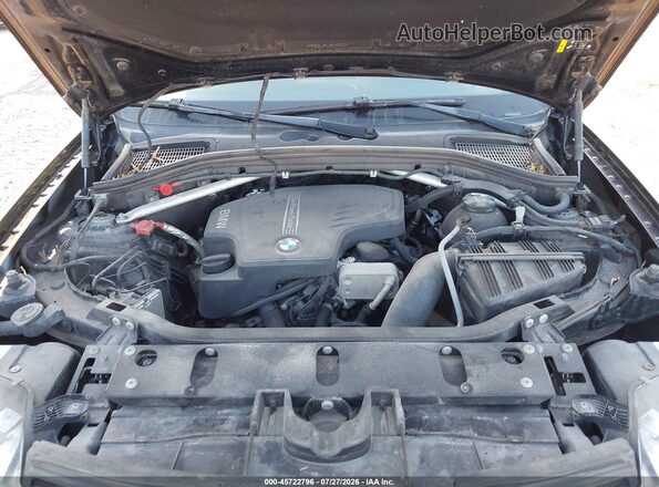 5UXWZ7C34H0V87506 2017 BMW X3 Black Вид ззаду
