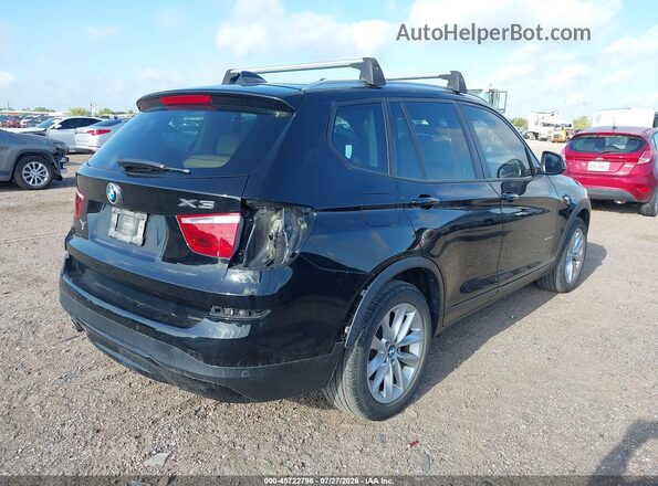 5UXWZ7C34H0V87506 2017 BMW X3 Black Задня права чверть