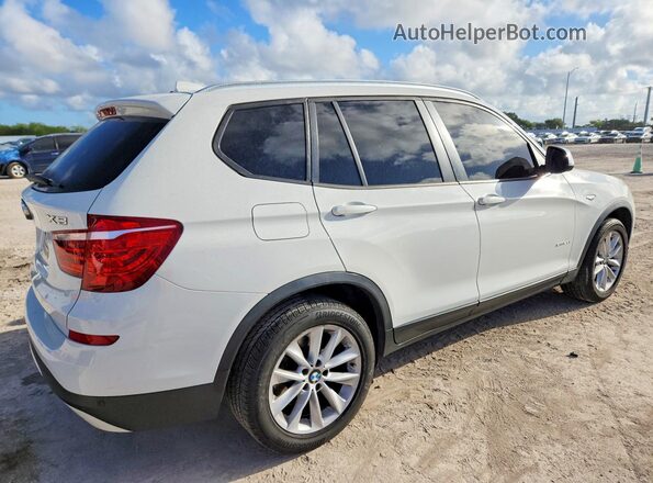 5UXWZ7C34H0V92706 2017 BMW X3 White Հետևի աջ