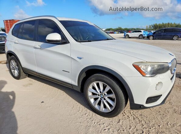 5UXWZ7C34H0V92706 2017 BMW X3 White Առջևի աջ