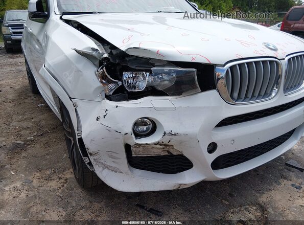 5UXWZ7C34H0X41955 2017 BMW X3 White წინა ხედი