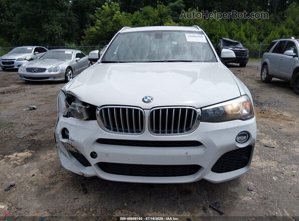 5UXWZ7C34H0X41955 2017 BMW X3 White ხელსაწყოთა პანელის ხედი