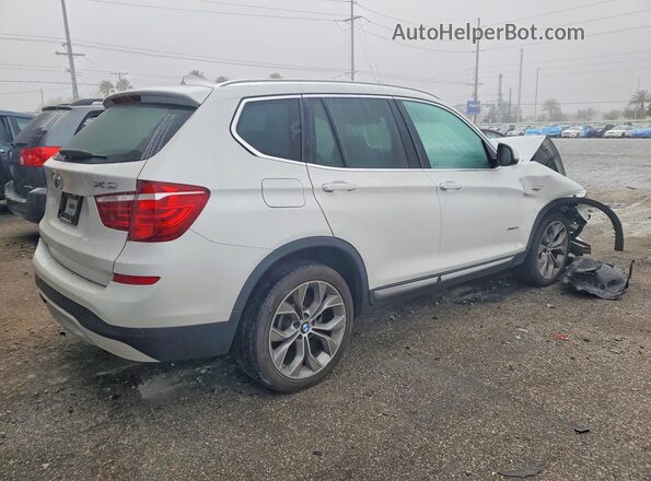 5UXWZ7C36H0V87541 2017 BMW X3 Белый Задняя правая четверть