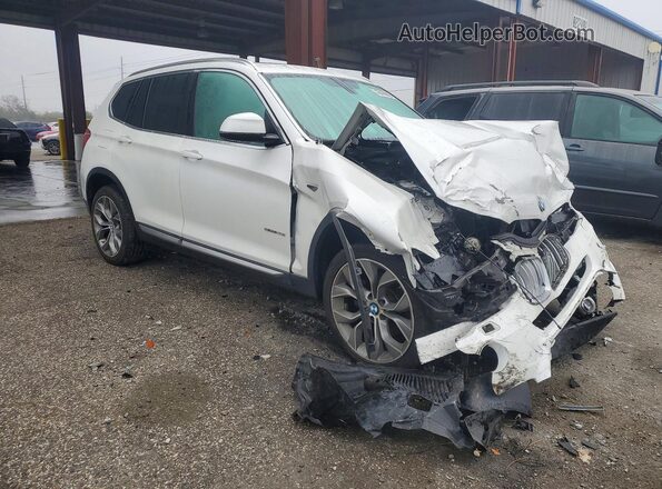 5UXWZ7C36H0V87541 2017 BMW X3 Белый Передняя правая четверть