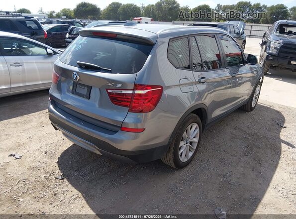 5UXWZ7C36H0X42136 2017 BMW X3 Gray უკანა მარჯვენა