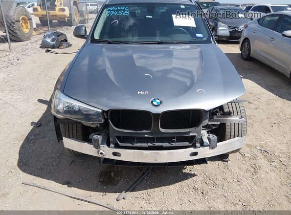 5UXWZ7C36H0X42136 2017 BMW X3 Gray უკანა სალონის ხედი