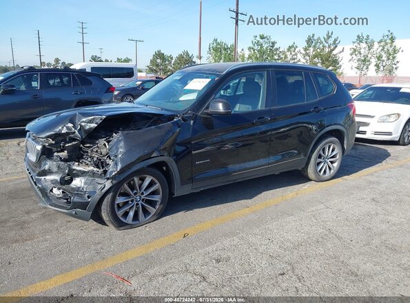 5UXWZ7C38H0V86830 2017 BMW X3 Black Front left