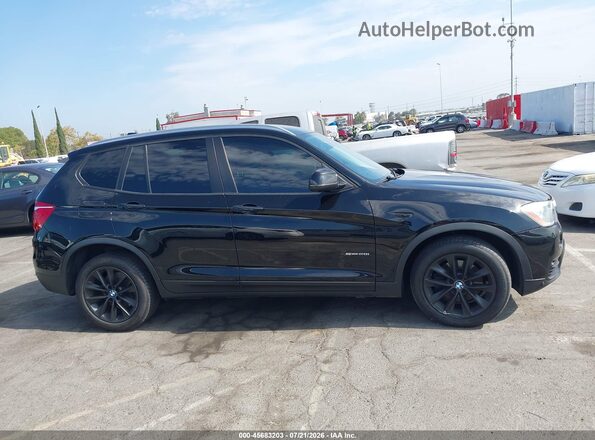 5UXWZ7C38H0V93857 2017 BMW X3 Black Widok wnętrza z tyłu