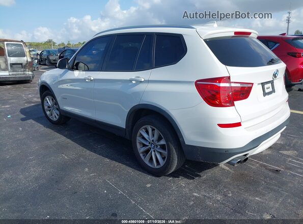 5UXWZ7C39H0V94760 2017 BMW X3 White Հետևի ձախ