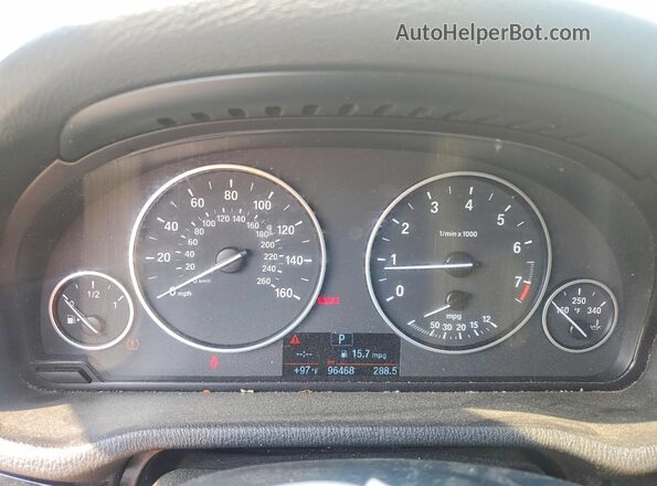 5UXWZ7C3XH0X41412 2017 BMW X3 White Вид щитка приладів