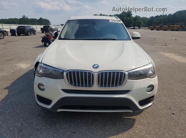 5UXWZ7C3XH0X41412 2017 BMW X3 White Вид спереду