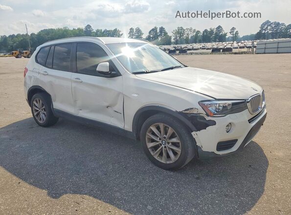 5UXWZ7C3XH0X41412 2017 BMW X3 White Передня права чверть