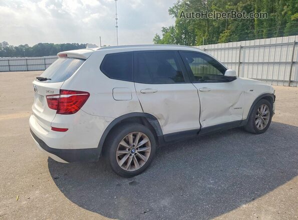5UXWZ7C3XH0X41412 2017 BMW X3 White Задня права чверть