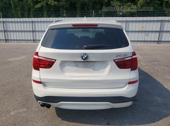 5UXWZ7C3XH0X41412 2017 BMW X3 White Вид ззаду