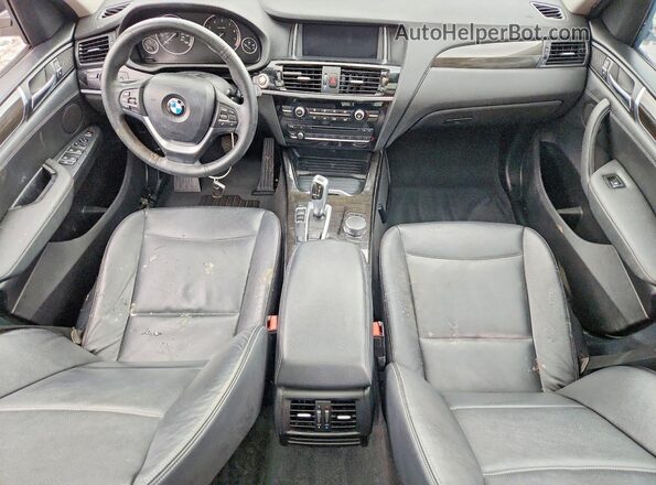5UXWZ7C54H0U47621 2017 BMW X3 White Vista del salpicadero