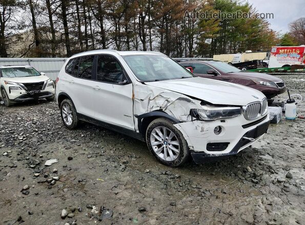 5UXWZ7C54H0U47621 2017 BMW X3 White Delantero derecho