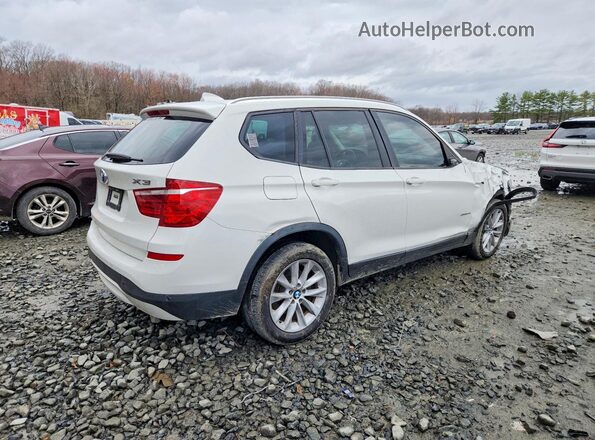 5UXWZ7C54H0U47621 2017 BMW X3 White Trasero derecho