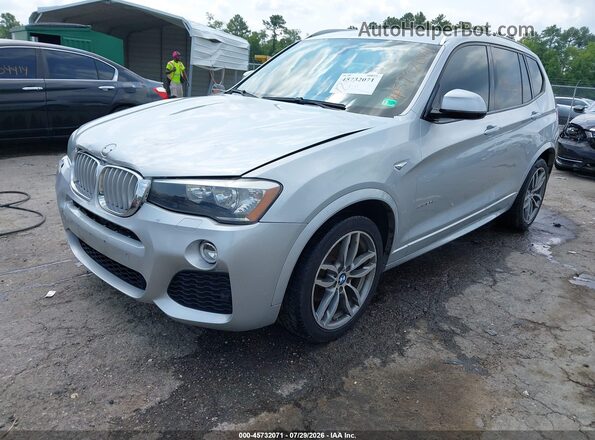 5UXWZ7C55G0R31912 2016 BMW X3 Silver წინა მარცხენა ხედი სამი მეოთხედიდან