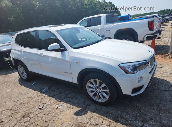 5UXWZ7C57H0V85766 2017 BMW X3 White Przód prawy