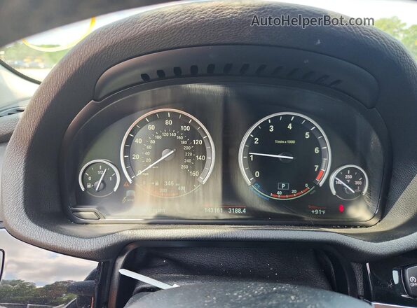 5UXWZ7C57H0V85766 2017 BMW X3 White Widok zestawu wskaźników