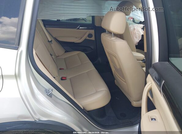 5UXWZ7C58G0T42952 2016 BMW X3 Silver Vista de la etiqueta del VIN