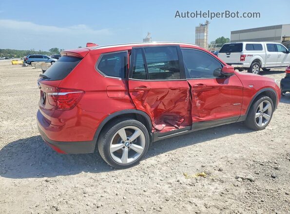 5UXWZ7C58H0U46830 2017 BMW X3 Red უკანა მარჯვენა