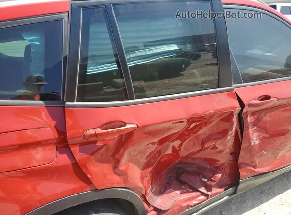 5UXWZ7C58H0U46830 2017 BMW X3 Red უკანა სავარძლების ხედი
