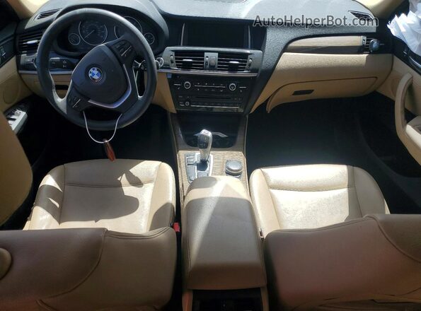 5UXWZ7C58H0U46830 2017 BMW X3 Red წინა პანელის ხედი