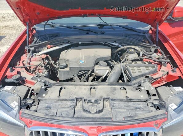 5UXWZ7C58H0U46830 2017 BMW X3 Red უკანა სალონის ხედი