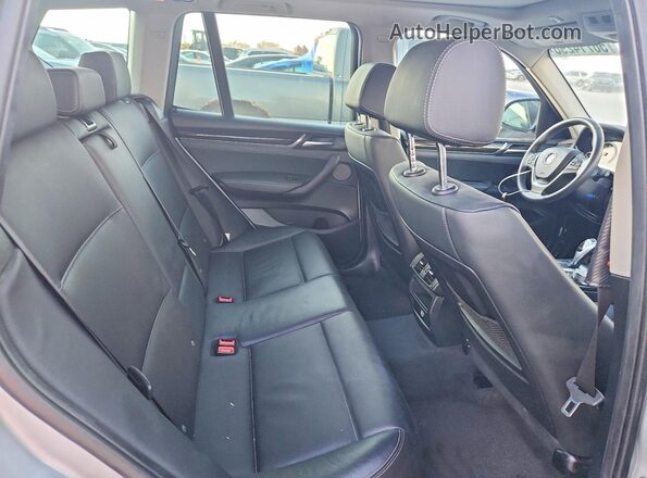 5UXWZ7C59H0U46349 2017 BMW X3 Silver Rear interior view
