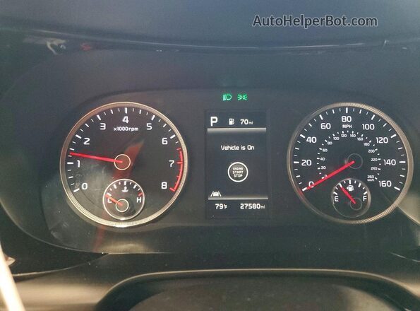 5XXG44J88RG229780 2024 KIA K5 Black Вид щитка приладів