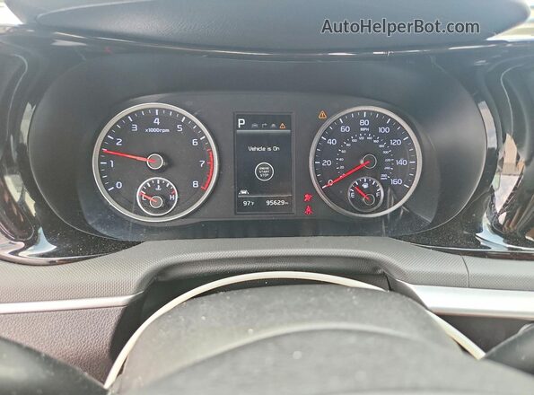 5XXG64J26NG129306 2022 KIA K5 White Vista del cuadro de instrumentos