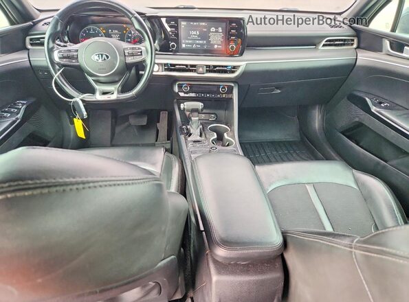 5XXG64J27MG019945 2021 KIA K5 Black წინა პანელის ხედი