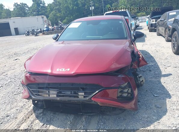 5XXG64J27NG083646 2022 KIA K5 Burgundy Սարքավորումների վահանակի տեսք