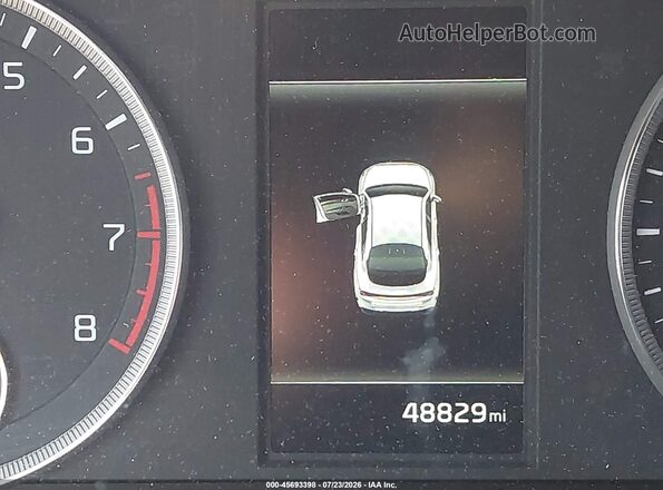 5XXG64J27NG163951 2022 KIA K5 Red Vista interior de 360 grados