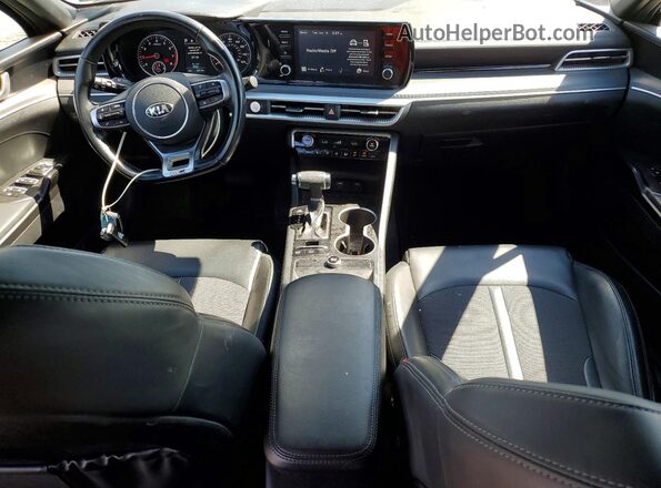 5XXG64J28MG038357 2021 KIA K5 Black Dashboard view