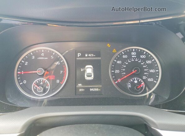 5XXG64J2XRG244352 2024 KIA K5 White Vista del cuadro de instrumentos