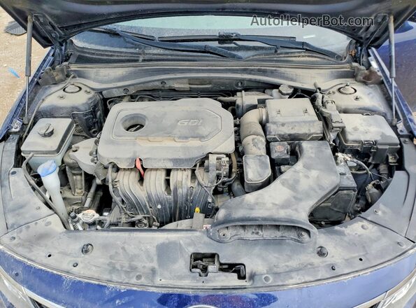 5XXGT4L30KG360650 2019 KIA OPTIMA Blue Вид задньої частини салону