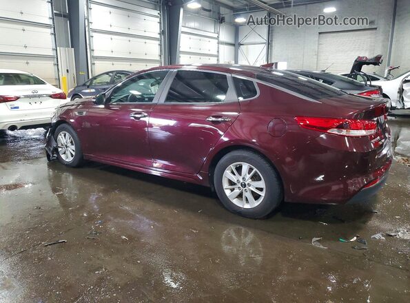 5XXGT4L32GG098282 2016 KIA OPTIMA Burgundy Rear left