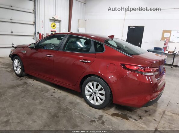 5XXGT4L32JG201353 2018 KIA OPTIMA Red Rear left
