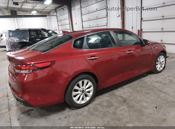 5XXGT4L32JG201353 2018 KIA OPTIMA Red Rear right