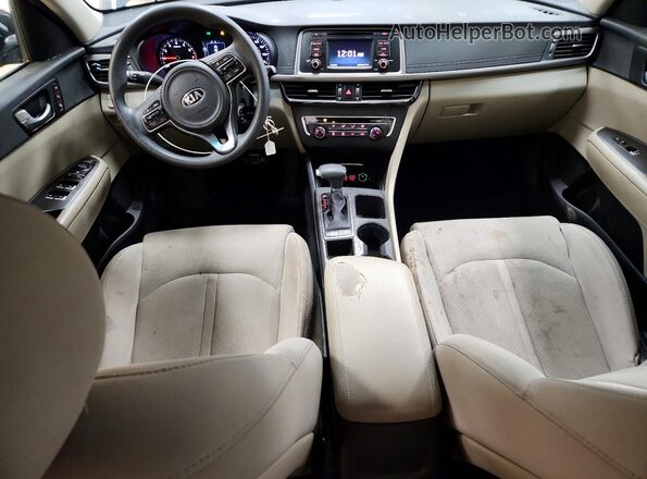 5XXGT4L33GG074895 2016 KIA OPTIMA Gray Вид панелі приладів