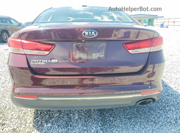 5XXGT4L33GG102422 2016 KIA OPTIMA Бордовый Вид сзади