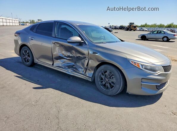 5XXGT4L33JG192291 2018 KIA OPTIMA Gray Front right