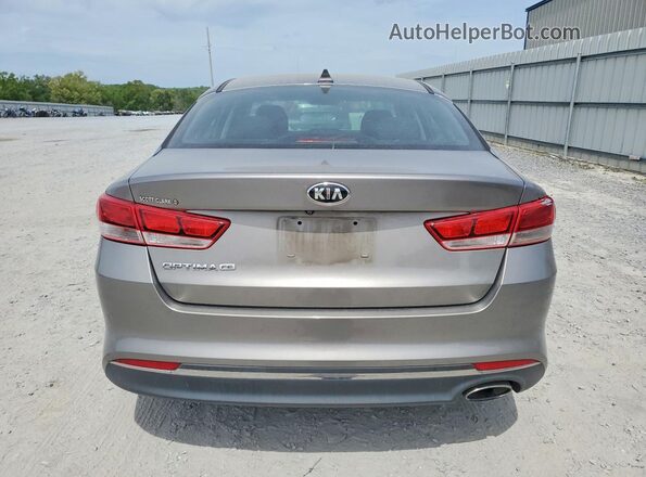 5XXGT4L34GG114207 2016 KIA OPTIMA Silver უკანა ხედი