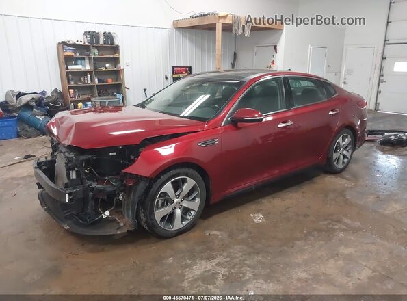 5XXGT4L34KG292823 2019 KIA OPTIMA Red Vista tres cuartos delantera izquierda