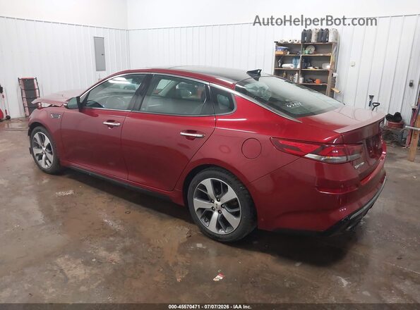 5XXGT4L34KG292823 2019 KIA OPTIMA Red Trasero izquierdo