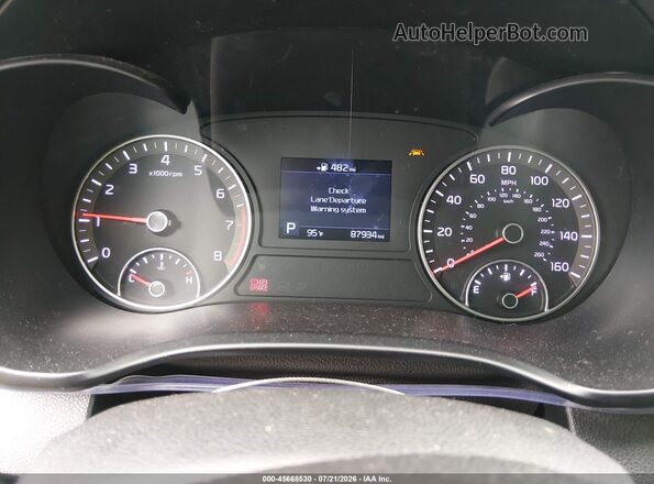 5XXGT4L34KG311113 2019 KIA OPTIMA Gray Widok tylnych siedzeń