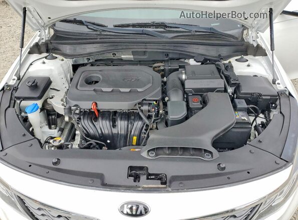 5XXGT4L35LG448370 2020 KIA OPTIMA White Вид задньої частини салону